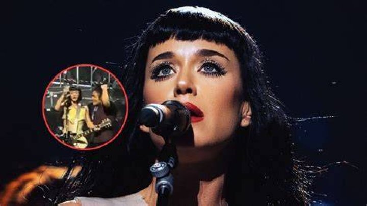 Katy Perry Jumps Off Stage & Dives Into Crowd After Concert Malfunction — Watch – Hollywood Life