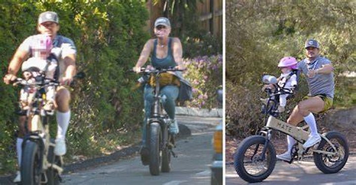 Katy Perry & Orlando Bloom Take A Bike Ride With Daughter Daisy Dove, 8 Mos., In Santa Barbara
