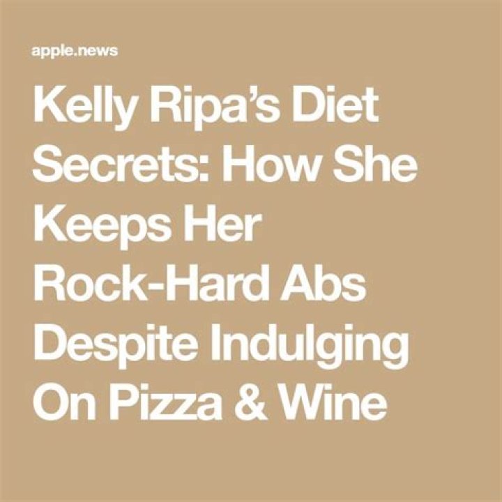 Kelly Ripa’s Diet Secrets: How She Keeps Her Rock-Hard Abs Despite Indulging On Pizza & Wine