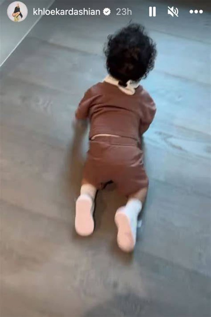 Khloe Kardashian Shows Off Son Tatum, 11 Months, Crawling In Rare Video: Watch