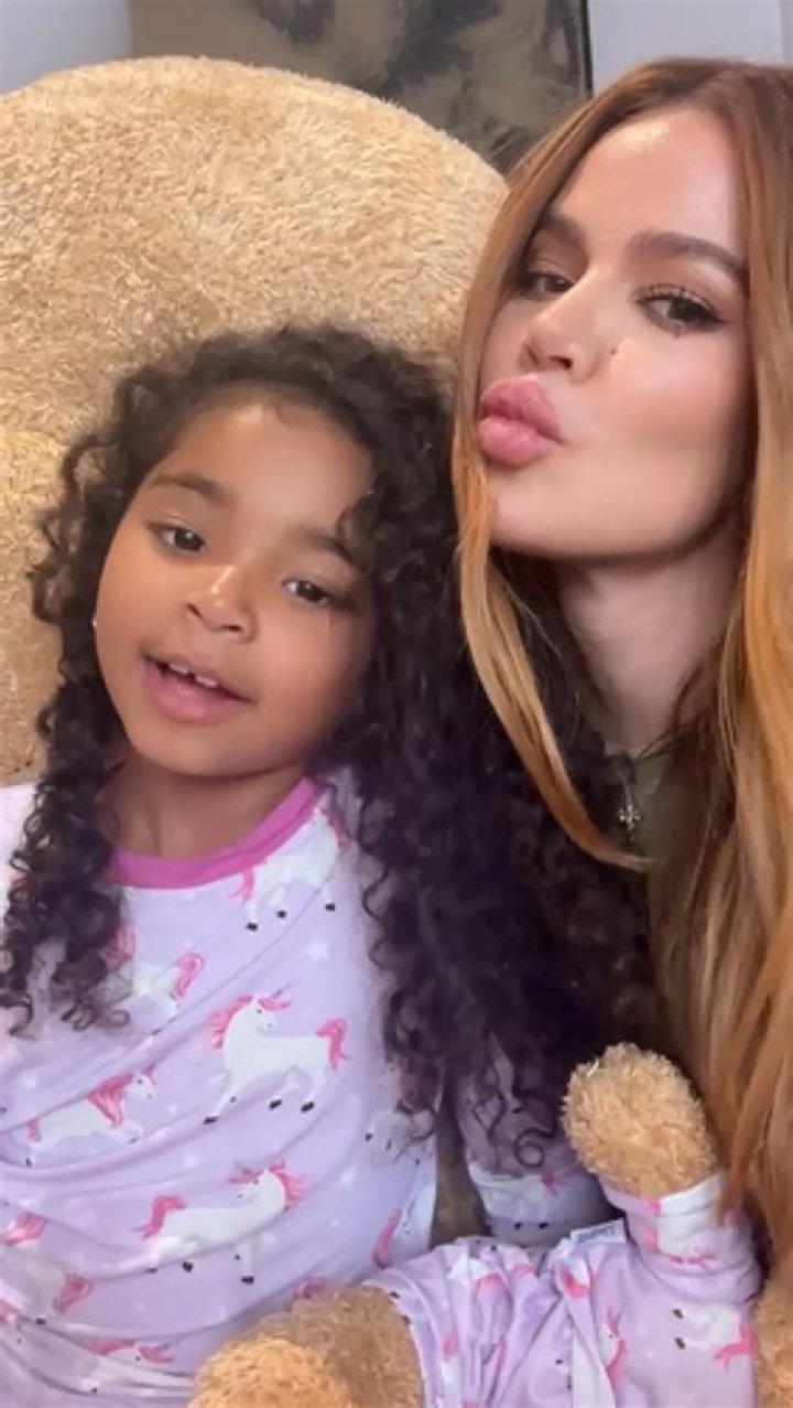 Khloe Kardashian & True Thompson, 1, Snuggle Up While Wearing Matching Pajamas