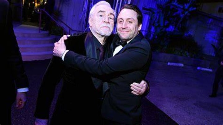 Kieran Culkin Hugs Brian Cox As He Crashes His Photoshoot – Hollywood Life