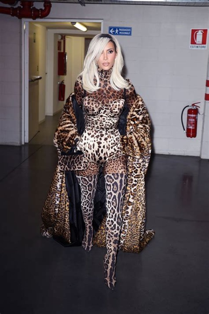 Kim Kardashian Sizzles In D&G Leopard Corset After Epic Show At Milan Fashion Week: Photos