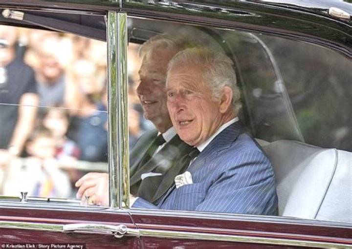 King Charles Waves at the Crowd as He Arrives in London Amid Cancer Battle