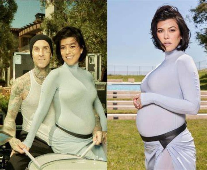 Kourtney Kardashian Embraces Life At 43 By Lounging At Home In A Multi-Colored Bikini