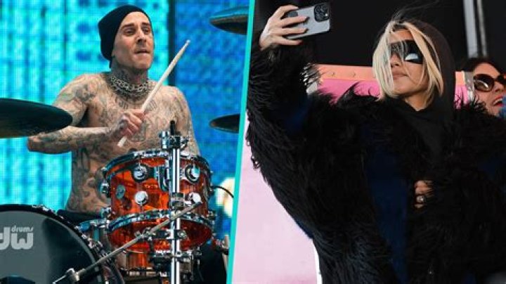 Kourtney Kardashian Plays The Drums Just Like Travis Barker While Joining Him In The Studio