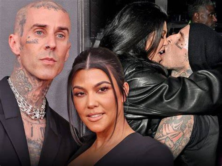 Kourtney Kardashian & Travis Barker Make Out All Over Paris After Scott Disick Shades Their PDA