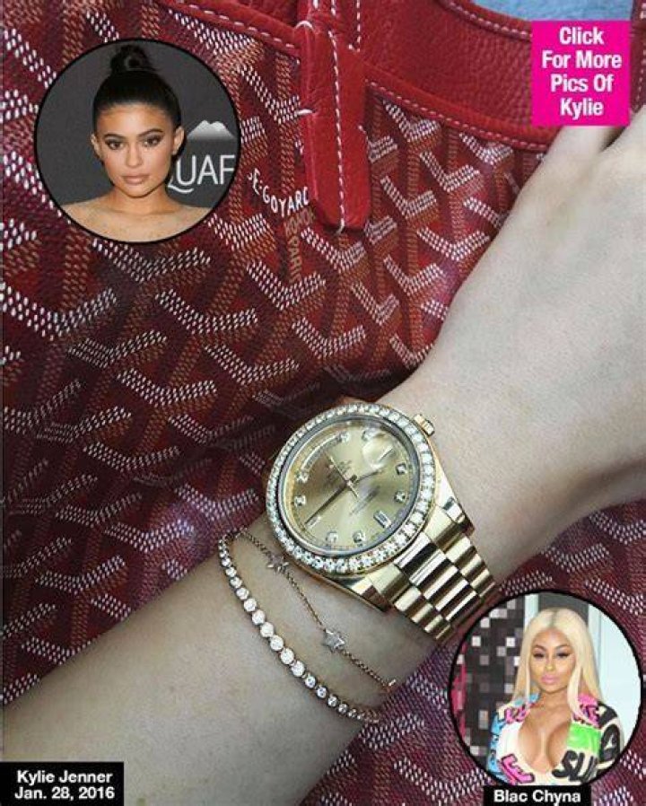 Kylie Jenner Disses Blac Chyna With Rolex After Rob Kardashian Romance Goes Public — Pic