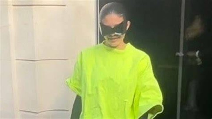 Kylie Jenner Rocks Neon Top Over Black Catsuit For Balenciaga Show – Hollywood Life