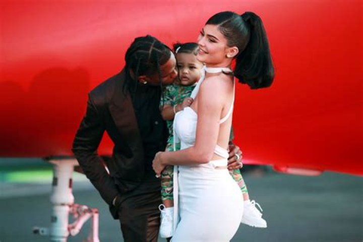 Kylie Jenner Snuggles Up To Travis Scott At Mom Kris’ Birthday: Rare Photo