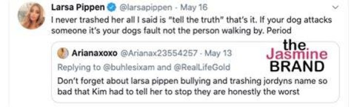 Larsa Pippen Responds To Fans Who Think She ‘Trashed’ Jordyn Woods Over Tristan Thompson