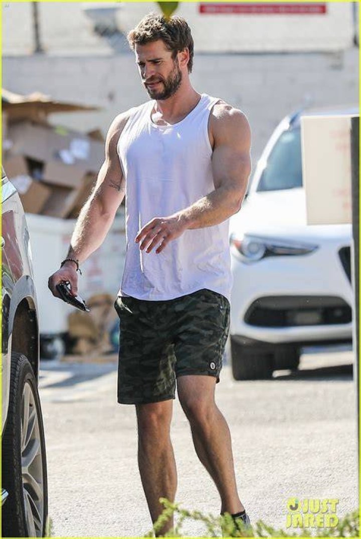 Liam Hemsworth Puts His Buff Arm Muscles On Display In Tank Top During Intense Workout — Pics