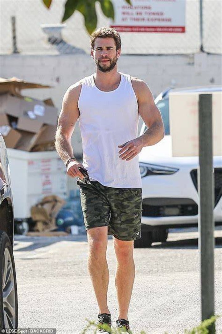 Liam Hemsworth Reveals Incredible Bulging Biceps In White Tank Top After Intense Workout