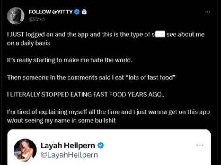 Lizzo Reacts To Fatphobic Comments Via Twitter – Hollywood Life