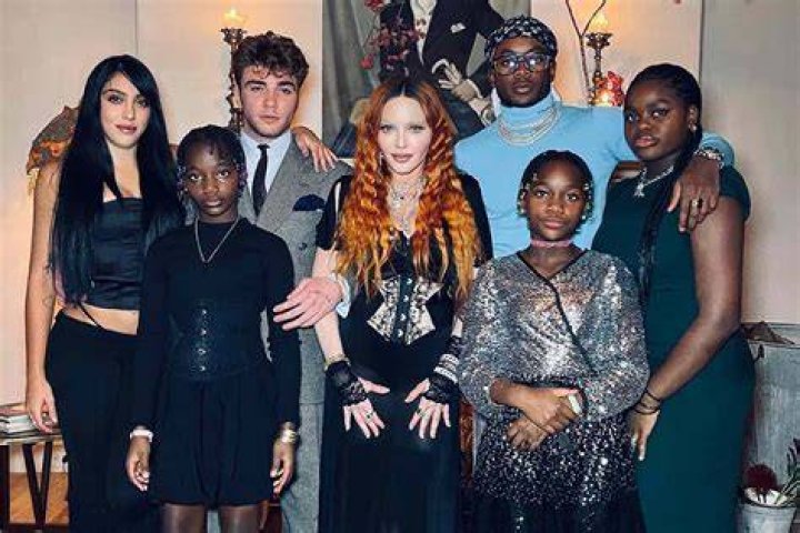 Madonna Sports Newly Red Hair In Rare Photo With All 6 Of Her Kids, Aged 10-26, On Thanksgiving