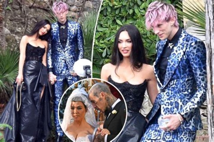 Megan Fox, Machine Gun Kelly & More Stars Attend Kourtney & Travis’ Wedding: Photos