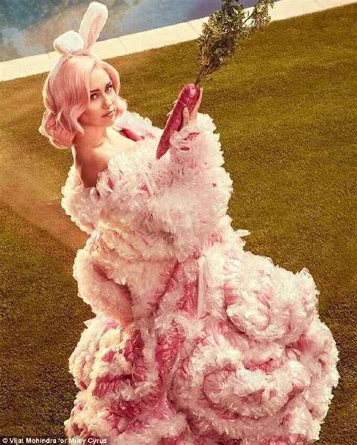 Miley Cyrus Spanked By Easter Bunny & Goes Topless In Wild Video – Hollywood Life
