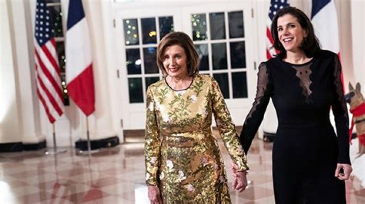 Nancy Pelosi Glows In Gold Gown With Daughter Alexandra At Joe & Jill Biden’s 1st State Dinner: Photo