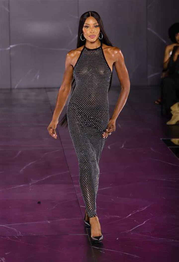 Naomi Campbell’s Sheer Black Dress At London Fashion Week: Photos  – Hollywood Life