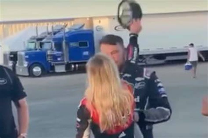 NASCAR’s Natalie Decker Angrily Rips Spencer Boyd’s Hat Off His Head After He Causes Her To Crash