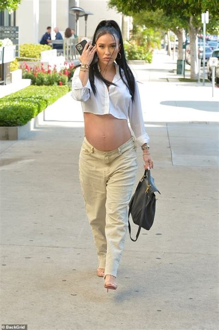 Nick Cannon’s Pregnant GF Bre Tiesi Reveals Bare Baby Bump In Mesh Top: Photos