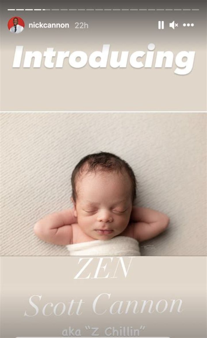 Nick Cannon Shares Adorable New Photo Of Newborn Son Zen Scott Cannon — See Pic