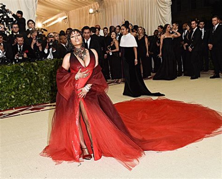 Nicki Minaj Met Gala Dress 2018 — Her Extravagant Red Gown – Hollywood Life
