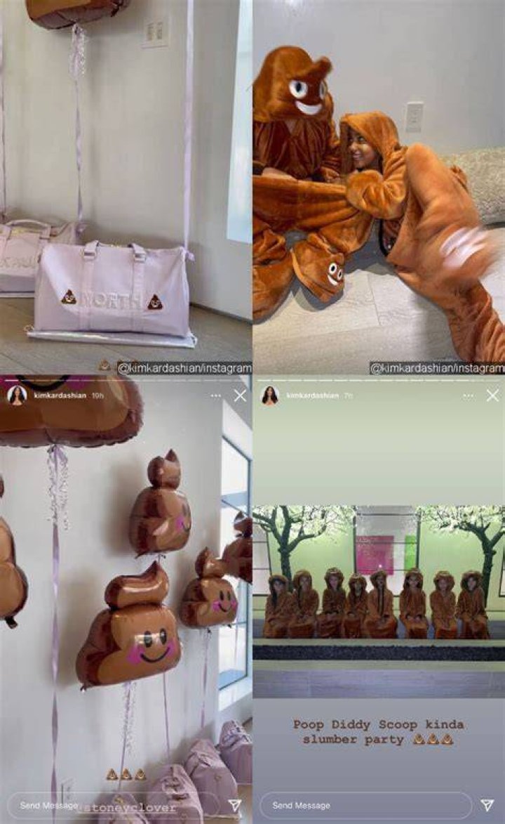 North West Celebrates 8th Birthday With Poop Emoji Onesies For Hilarious Themed Party
