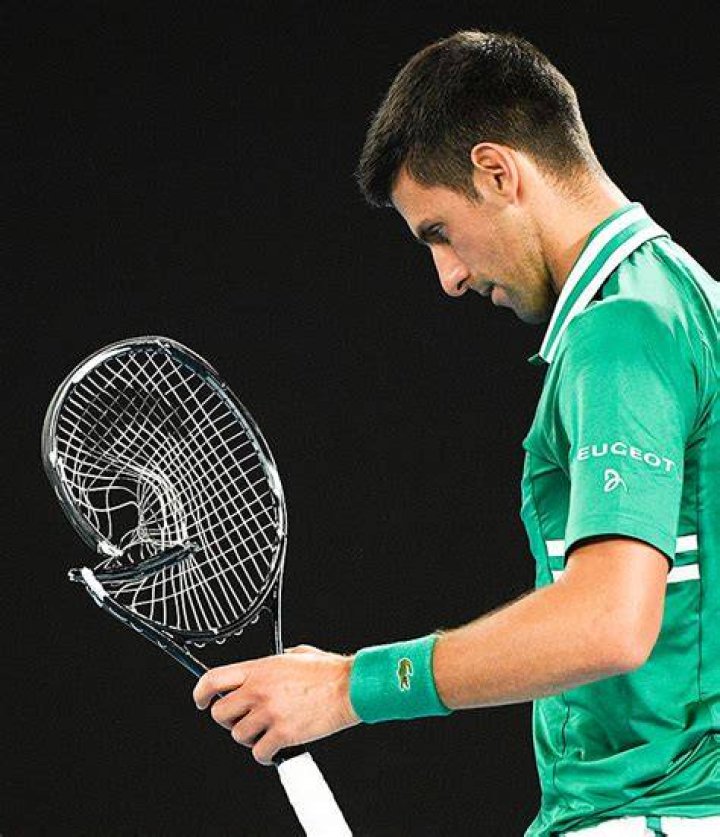 Novak Djokovic Destroys Tennis Racket During Australian Open
