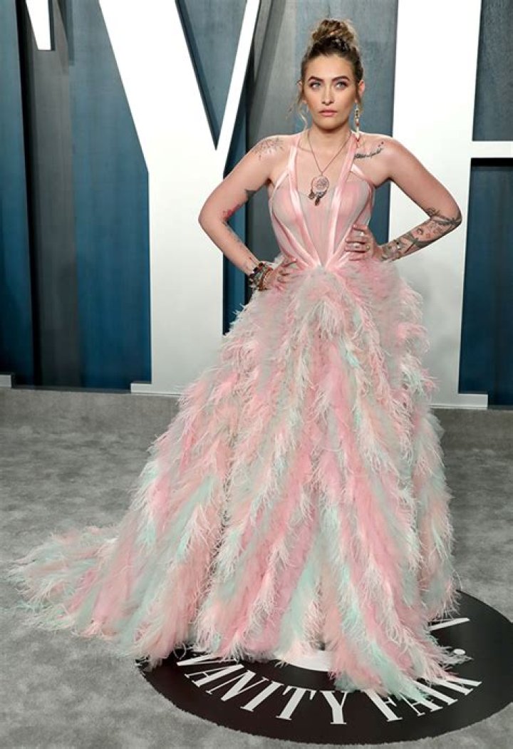 Paris Jackson Rocks Feathered Pink Dress At Oscars After-Party — See Glam Look
