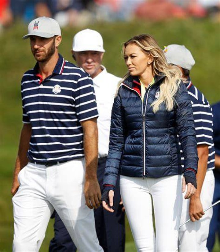 Paulina Gretzky Cheers On Dustin Johnson At The Masters In White Pants – Hollywood Life