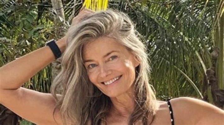 Paulina Porizkova, 56, Wears Nothing But Lingerie Bottoms While Cuddling With Her Dog — Pic