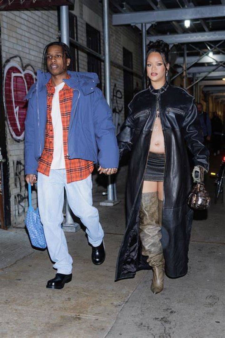 Pregnant Rihanna Rocks Yankees Jacket With Mini Skirt For Dinner In NYC: Photos