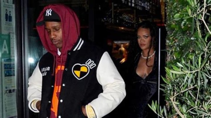 Pregnant Rihanna Wears Plunging Black Top & Leather Pants After Dropping Due Date Hint: Photo