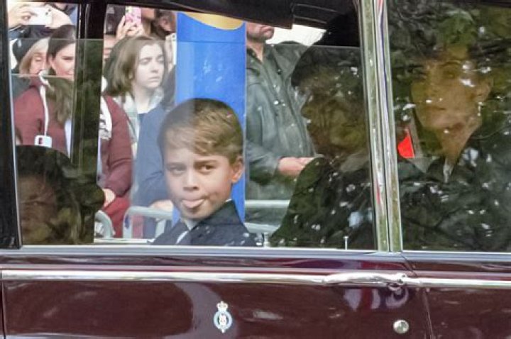 Prince George, 9, Sticks His Tongue Out At Photographer After The Queen’s Funeral: Photos