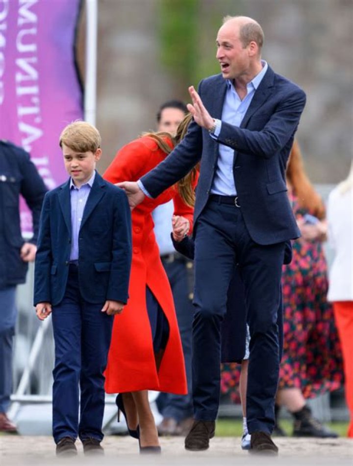 Prince William & Lookalike Son Prince George, 8, Twin In Matching Blue Suits For Jubilee Event: Photos