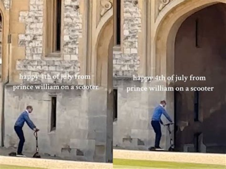 Prince William Praised by Fans for Gliding Through Windsor Castle on a Scooter: Watch