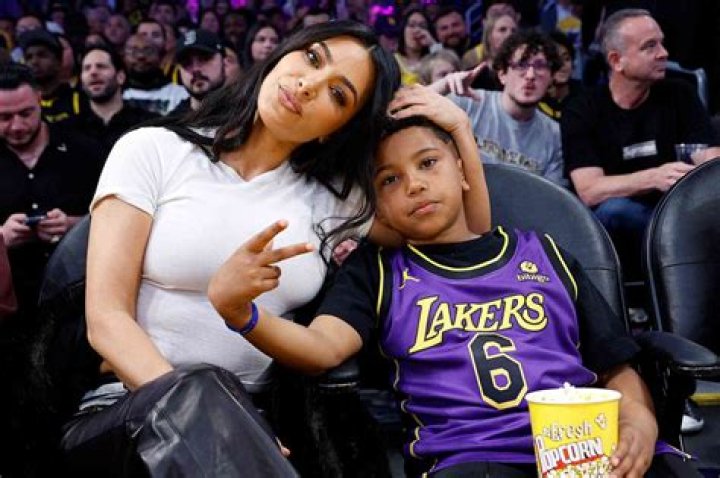 Proud Mom Kim Kardashian Cheers North West On At Her Basketball Game With Son Saint, 7
