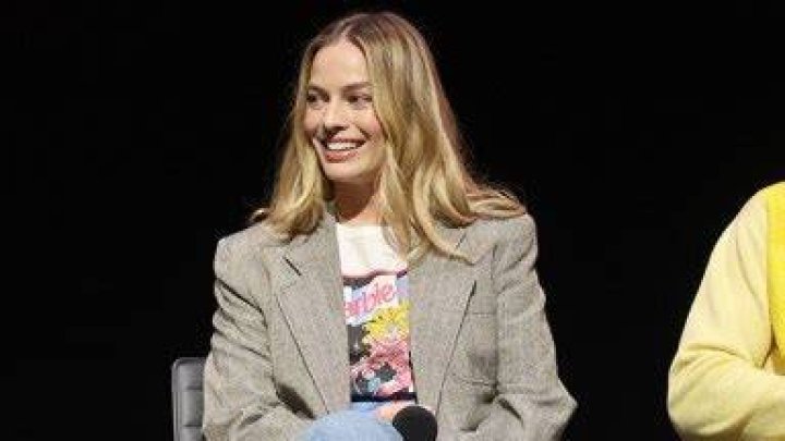 Replicate Margot Robbie’s Chic Style With a Similar Neutral Blazer She Wore