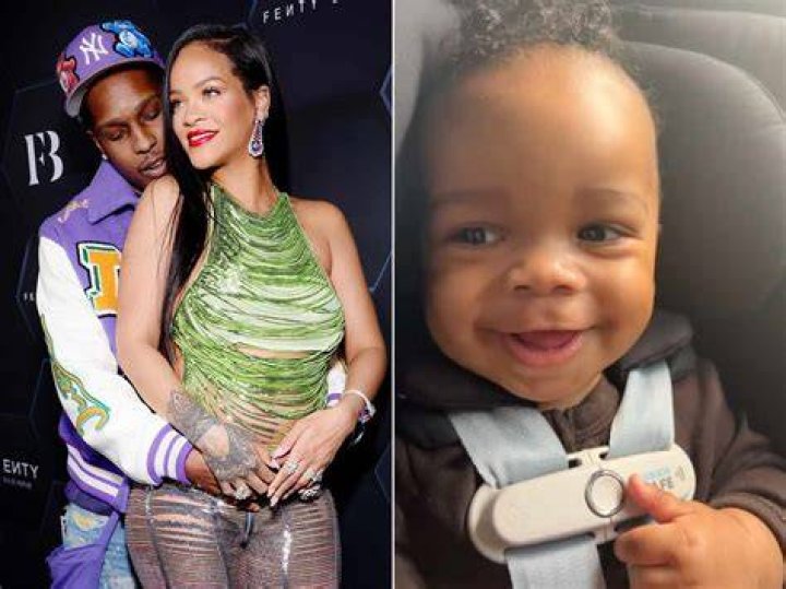 Rihanna Displays Baby Bump In Crop Top & Hugs A$AP Rocky On Outing After 1st Child’s Name Is Revealed