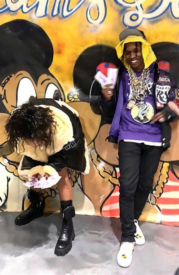 Rihanna Rocks High Ponytail & Hangs Out With Pal A$SAP Rocky In 1st Pics After Hassan Jameel Split