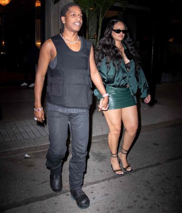 Rihanna Rocks Puffy Vest & Skirt For Dinner Date With A$AP Rocky — Photos