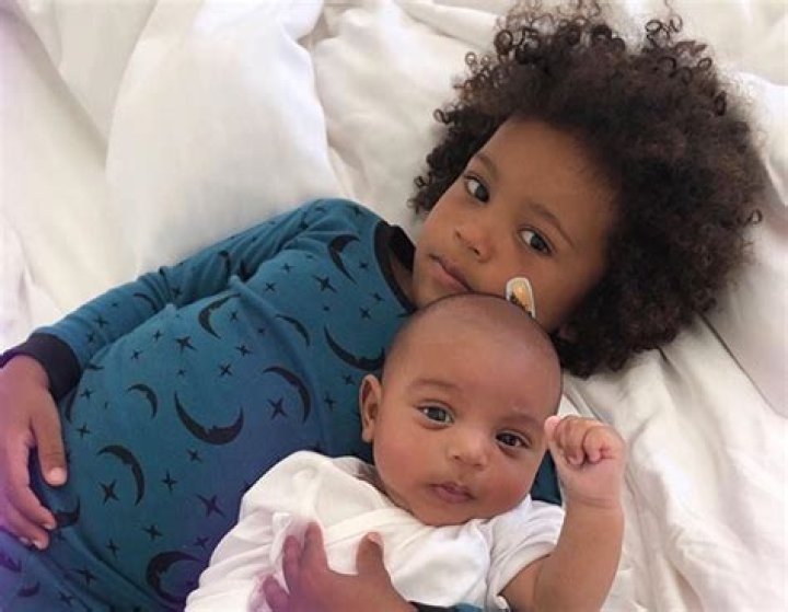 Saint West, 4, Giggles While Cuddling Up To Brother Psalm, 1, In Adorable Video