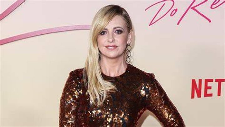 Sarah Michelle Gellar Slays in Black Crop Top & Leather Shorts During Las Vegas Trip