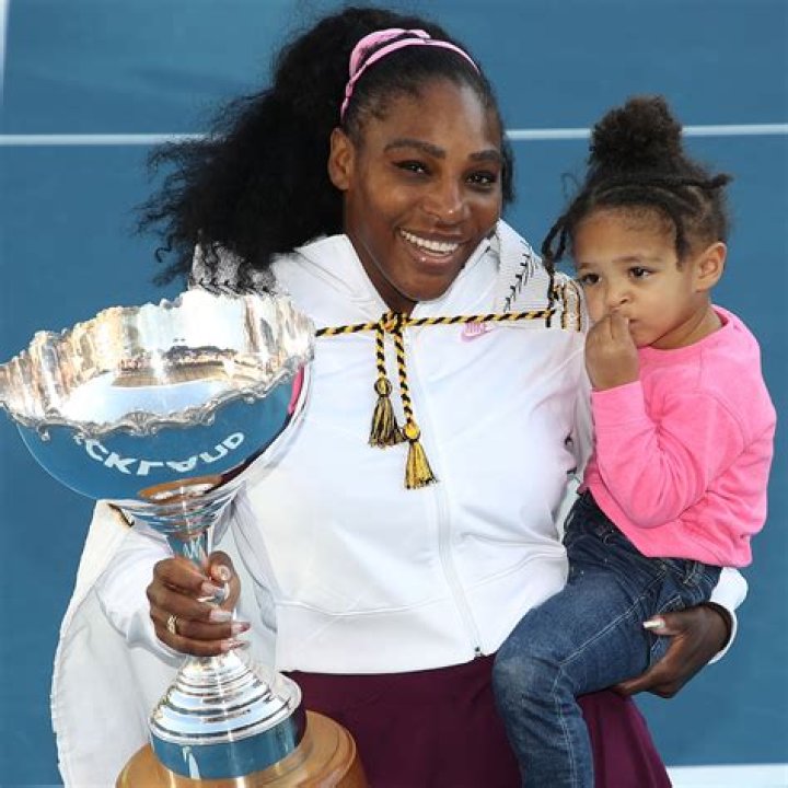Serena Williams’ Daughter Olympia, 3, Takes After Mommy & Practices Her Tennis Backhand — Pic