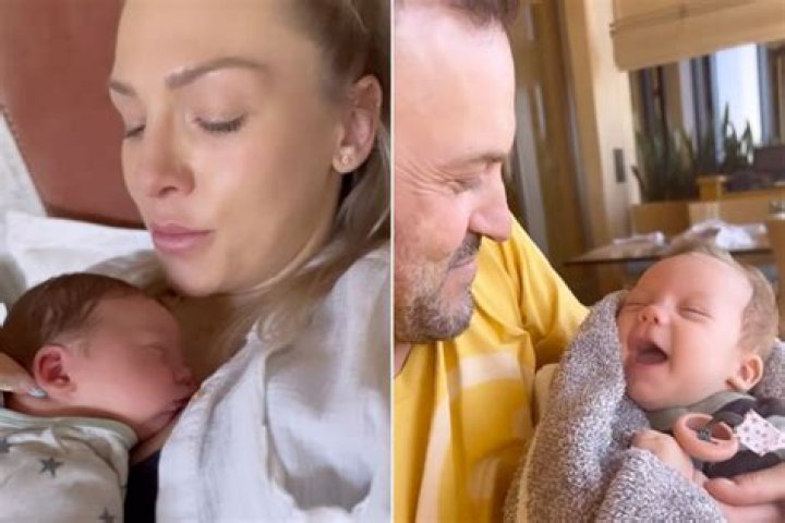 Sharna Burgess Shares Sweet Video Of Baby Zane Resting On Her 4 Days After Giving Birth