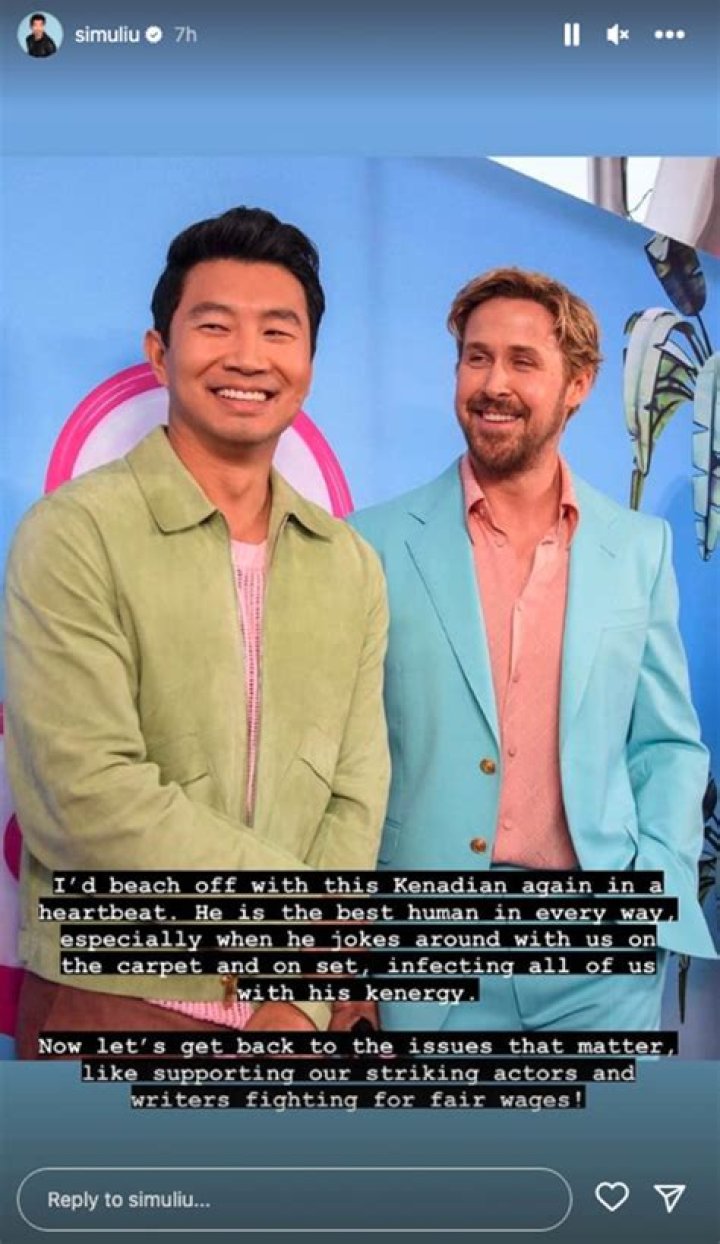 Simu Liu Addresses Awkward Ryan Gosling Moment On ‘Barbie’ Red Carpet – Hollywood Life