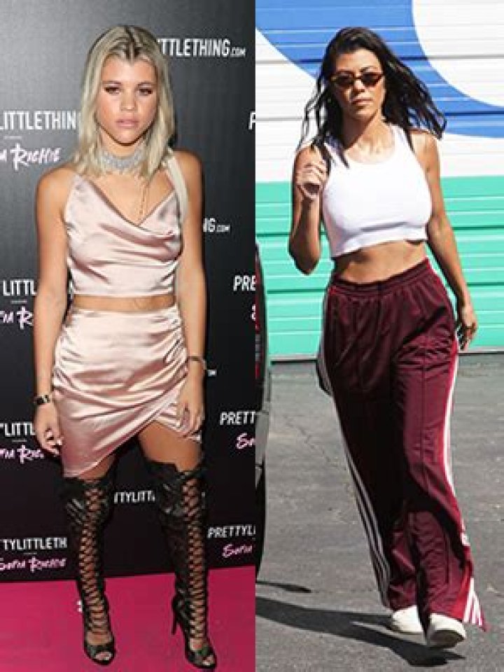 Sofia Richie Vs. Kourtney Kardashian In Crop Tops