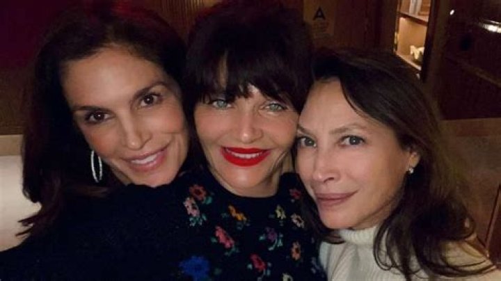 Supermodels Helena Christensen, Cindy Crawford & Christy Turlington Reunite For Holiday Party