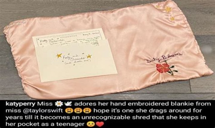 Taylor Swift Gifts Katy Perry’s Baby Girl A Custom Hand-Embroidered Blanket — See Sweet Pic
